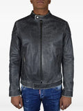 Philipp Plein stitching biker jacket